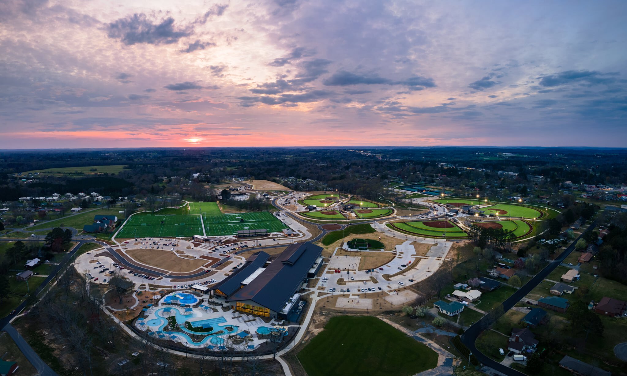 Chambless+King+Architects+– Sand+Mountain+Park+and+Amphitheater+–+Albertville+Alabama+–+Aerial